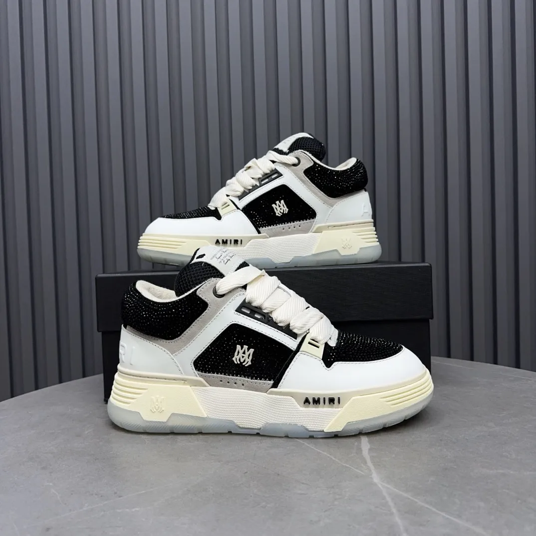 Men's shoes 💰760💰 AMIRI AMIRI fashion brand hot sale 🔥 Available all year round, couples 💑 Official website synchronization Imported fabrics 1⃣️ vs 1⃣️ replica, original factory special original sole, 35-45 (45. non-refundable)